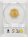 1836 $2.5 Classic Gold Quarter Eagle Coin	 PCGS MS63   Script 8 coin back image