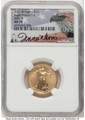 2021-W $10 Proof 1/4 oz American Gold Eagle Coin NGC PF70 UCAM - Type Two - Unfinished  Dies coin front image