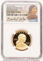Bullionshark 2025-W $1 Proof Modern Bullion Coin NGC PF70   Gold Sacagawea Dollar - 25th Anniversary - First Day of Issue - HAT521725052 