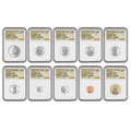 2026 Semiquincentennial Silver Proof Set Complete 10-Coin NGC PF70 Magnum Opus