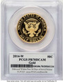 Bullionshark 2014-W 50C Proof Kennedy Half Dollar Coin PCGS PR70   Gold - 50th Anniversary - HAT788694003 