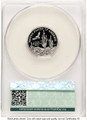 2001-W $25 Proof 1/4 oz Platinum Eagle Coin CACG PR70 DCAM - Statue of Liberty coin back image