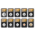 2026 Semiquincentennial Silver Proof Set Complete 10-Coin NGC PF70 Don't Tread on Me