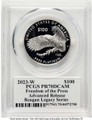 Bullionshark 2023-W $100 Proof Modern Bullion Coin PCGS PR70   One-Ounce Platinum Eagle - Freedom of the Press - HAT508009084 
