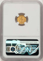 1851 G$1 Gold Dollar Coin NGC MS64 coin back image