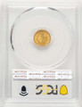 1851 G$1 Gold Dollar Coin PCGS MS63 coin back image