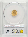 1853 G$1 Gold Dollar Coin PCGS MS63 coin back image