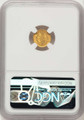 1851 G$1 Gold Dollar Coin NGC MS64 coin back image