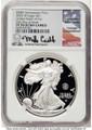 Bullionshark 2025-W $1 Proof American Silver Eagle Coin NGC PF70 UCAM - U.S. Army 250th Anniversary Privy - First Day of Issue - HAT522389013 