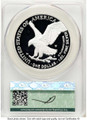 2025-W $1 Proof American Silver Eagle Coin CACG PR70 DCAM - U.S. Army 250th Anniversary Privy - Advanced Release coin back image