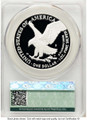 2025-S $1 Proof American Silver Eagle Coin CACG PR70 DCAM - U.S. Navy Privy coin back image