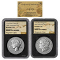  1776 - 2026 Semiquincentennial Morgan & Peace Silver Dollar Set NGC Rev PF70 Magnum Opus Label - 1 of 25 - w/COA 