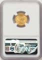 1907 $2.5 Liberty Gold Quarter Eagle Coin NGC MS65  + coin back image