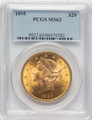 Bullionshark 1895 $20 Liberty Gold Double Eagle PCGS MS63 - HAT524824026 