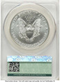 1996 S$1 American Silver Eagle Coin CACG MS70 coin back image