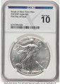 Bullionshark 2023-(W) $1 American Silver Eagle Coin NGCX 10 - Struck at West Point - First Day of Issue - HAT762699812 