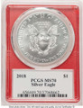 Bullionshark 2018 S$1 American Silver Eagle Coin PCGS MS70 - HAT779203003 