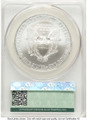 2010 S$1 American Silver Eagle Coin CACG MS70 coin back image