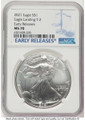 Bullionshark 2021 S$1 American Silver Eagle Coin NGC MS70 - Type Two - First Strike - HAT777152003 