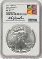 Bullionshark 2021 S$1 American Silver Eagle Coin NGC MS70 - Type Two - First Strike - HAT777573004 