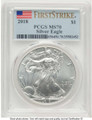 Bullionshark 2018 S$1 American Silver Eagle Coin PCGS MS70 - First Strike - HAT788282002 