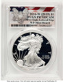 2016-W S$1 Proof American Silver Eagle Coin PCGS PR70 DCAM - Lettered Edge - 30th Anniversary coin front image