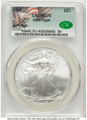 2009 S$1 American Silver Eagle Coin CACG MS70 coin front image