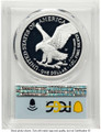 2021-W S$1 Proof American Silver Eagle Coin PCGS PR70 DCAM - Type Two - First Day of Issue coin back image