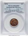 1972 1C Lincoln Cent Coin PCGS MS66   Doubled Die Obverse - FS-101 - RD coin front image