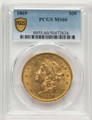 Bullionshark 1869 $20 Liberty Gold Double Eagle PCGS MS60 - HAT787749001 