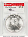 Bullionshark 1986(-S) S$1 American Silver Eagle Coin PCGS MS70 - Struck at San Francisco Mercanti SF Signature - HAT788418019 