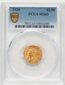 Bullionshark 1929 $2.5 Indian Gold Quarter Eagle Coin PCGS MS65 - HAT788813005 