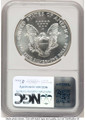 1990 S$1 American Silver Eagle Coin NGC MS70 coin back image