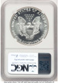 1988 S$1 American Silver Eagle Coin NGC MS70 coin back image