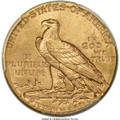 1909-D $5 Indian Gold Half Eagle Coin PCGS MS64  CAC + coin back image