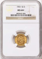 Bullionshark 1903 $2.5 Liberty Gold Quarter Eagle Coin NGC MS64  + - HAT525024013 