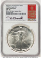 1986-(S) S$1 American Silver Eagle Coin NGC MS70 - Struck at San Francisco coin front image
