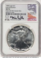 Bullionshark 1988 S$1 American Silver Eagle Coin NGC MS70 - HAT520071067 