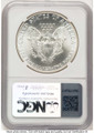 1986-(S) S$1 American Silver Eagle Coin NGC MS70 - Struck at San Francisco coin back image