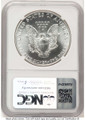1986-(S) S$1 American Silver Eagle Coin NGC MS70 - Struck at San Francisco coin back image