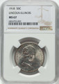 Bullionshark 1918 50C Commemorative Silver Coin NGC MS67   Lincoln - HAT789808028 