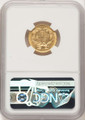 1856 $3 Three Dollar Gold  Coin NGC AU58 coin back image