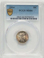 1914 10C Barber Dime Coin PCGS MS66 coin front image