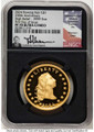 2024 $1 Gold High Relief Coin NGC MS70   Flowing Hair Dollar - One-Ounce Gold - 230th Anniversary coin front image