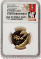2020-W $25 Proof Modern Bullion Coin NGC PF70   End of World War II 75th Anniversary Gold $25 coin front image