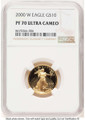 Bullionshark 2000-W $10 Proof 1/4 oz American Gold Eagle Coin NGC PF70 UCAM - HAT508335070 