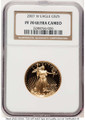 2007-W $25 Proof 1/2 oz American Gold Eagle Coin NGC PF70 UCAM coin front image