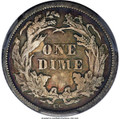 Bullionshark 1874-CC 10C Seated Dime Coin PCGS VF   Genuine Arrows - F-101 - R.4 - HAT789813001 
