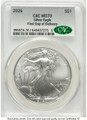 2026 $1 American Silver Eagle Coin CACG MS70 coin front image