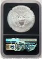 2021-(S) S$1 American Silver Eagle Coin NGC MS70 - Type One - Emergency Issue Struck at San Francisco - First Day of Issue coin back image